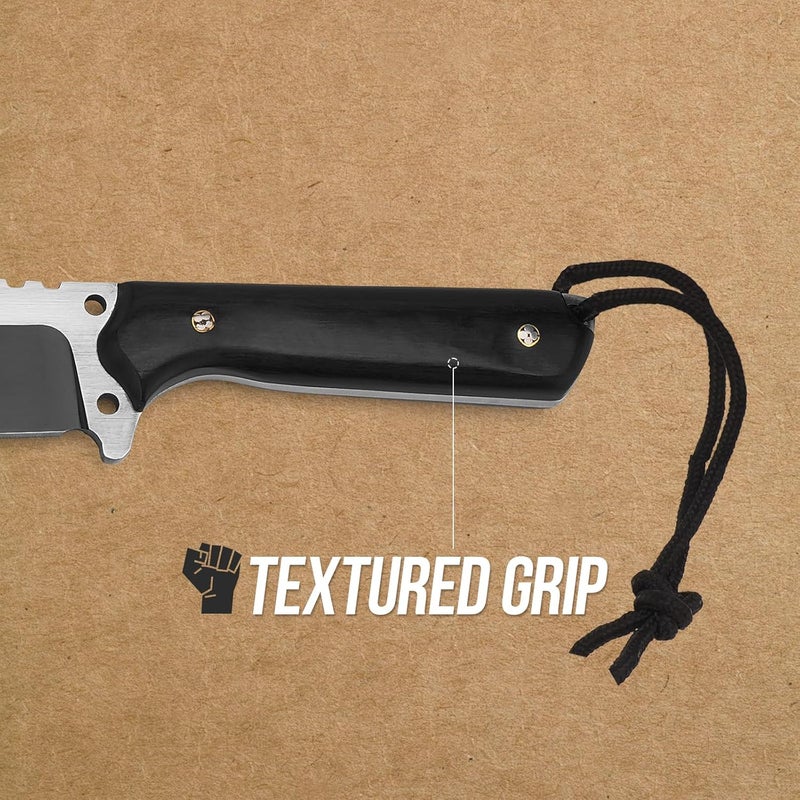 Hitdudu Machete with Sheath - Heavy Duty Bushcraft Hunting Knife, Multi-Purpose Knife for Gardening, Camping, Hunting and Bushcraft - Image 4